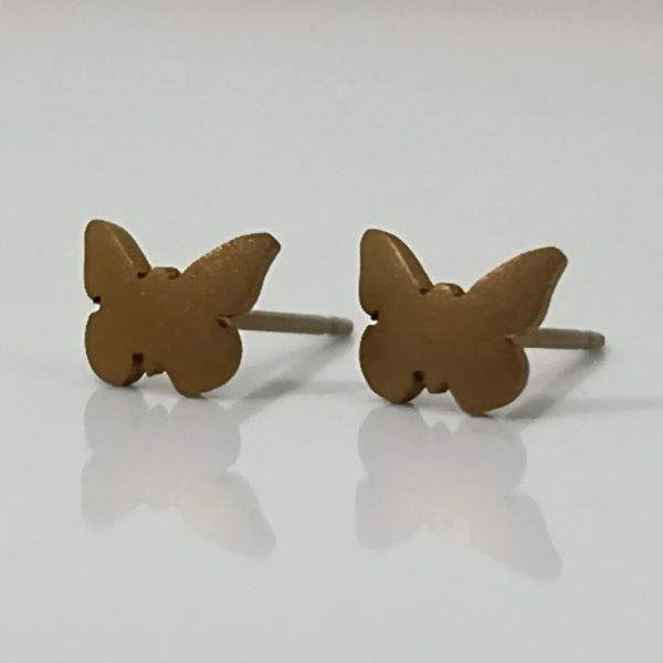 BELLE BUTTERFLY STUDS (Autumn Gold)