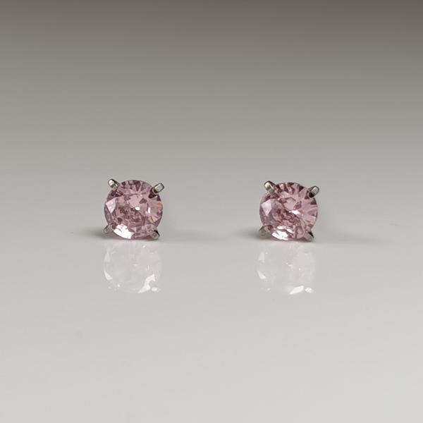October Birthstone Studs – CZ Tourmaline
