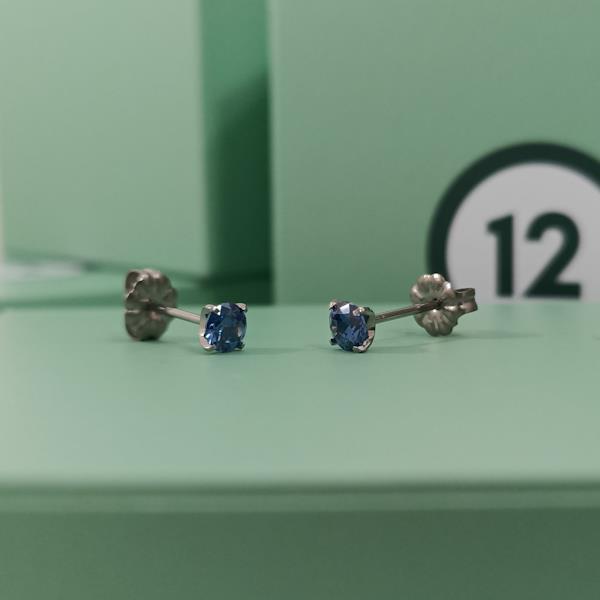 September Birthstone Studs – CZ Sapphire